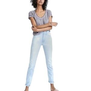 Madewell Perfect Summer Jean High Rise Ankle Light Wash Sz 24